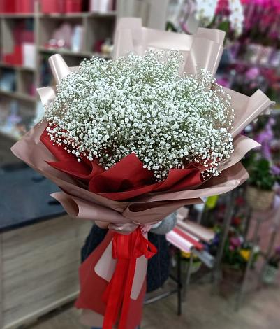Букет цветов из: Гипсофила в Гидроторфе