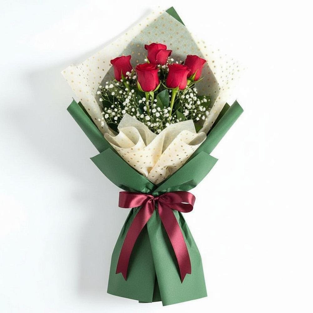 Букет цветов из: Розы в Гидроторфе