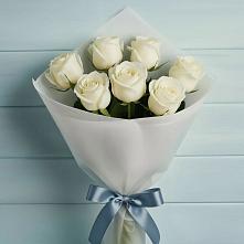Букет 7 Белых роз Эдлесс Лав #REPLACE_PRED# Гидроторфе