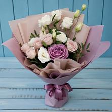 Букет цветов из:  Розы и Лизиантусы #REPLACE_PRED# Гидроторфе