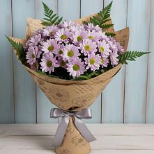 Букет цветов из:  Хризантемы в Гидроторфе