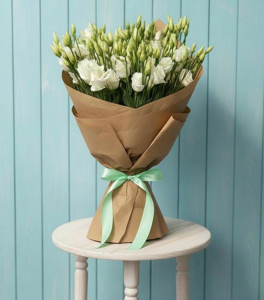 Букет цветов из: Лизиантусы в Гидроторфе