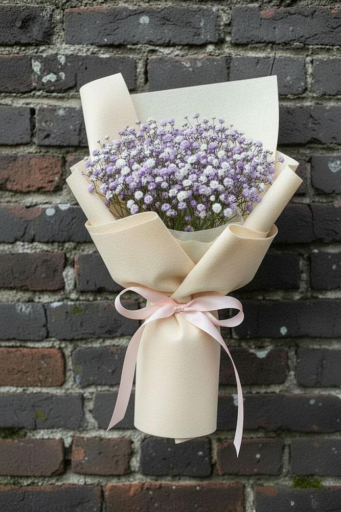 Букет цветов из: Гипсофила в Гидроторфе