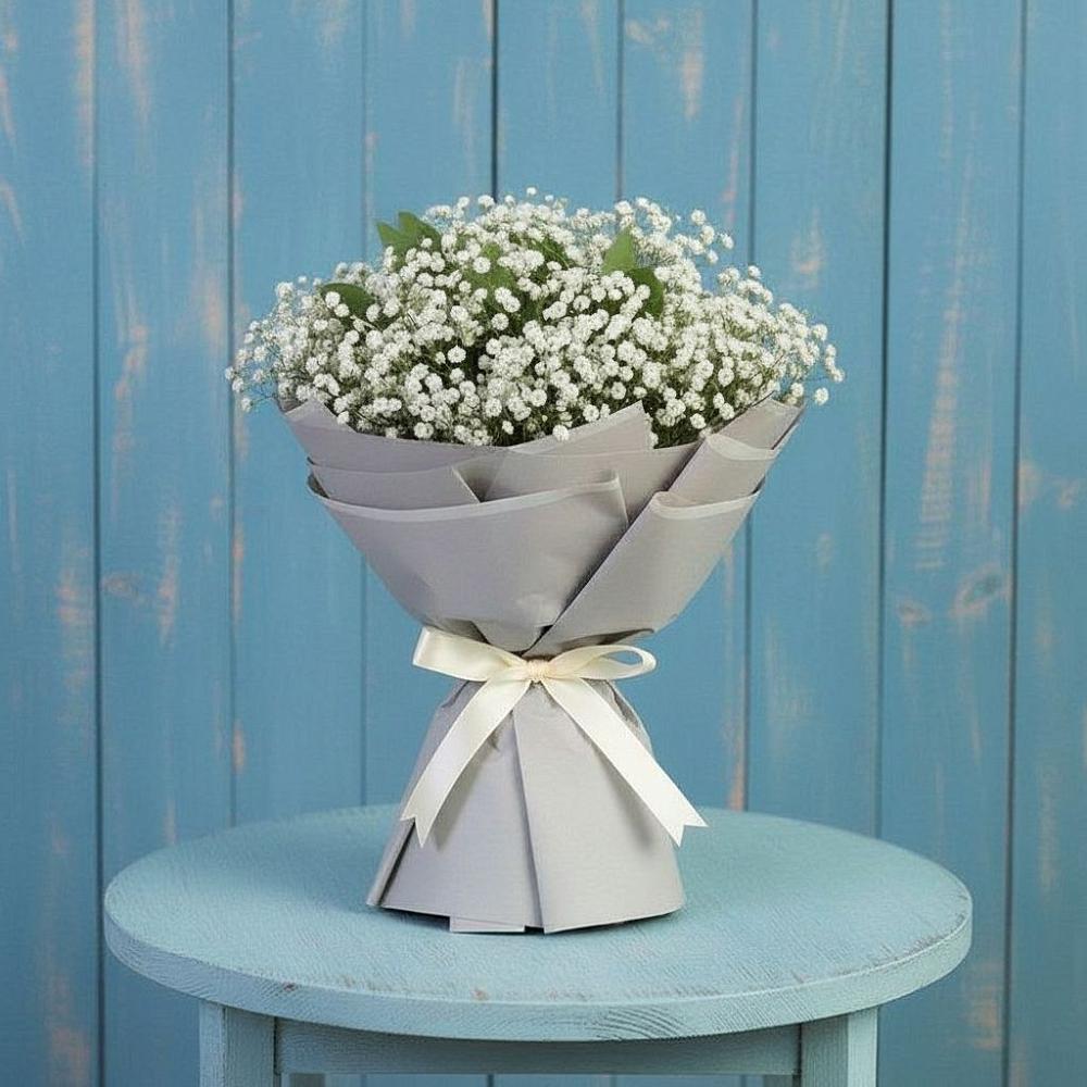 Букет цветов из: Гипсофила в Гидроторфе