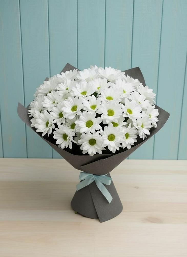 Букет цветов из: Хризантемы в Гидроторфе