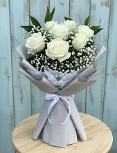 Букет цветов из:  Розы в Гидроторфе