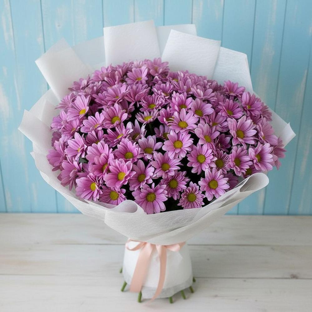 Букет цветов из: Хризантемы в Гидроторфе