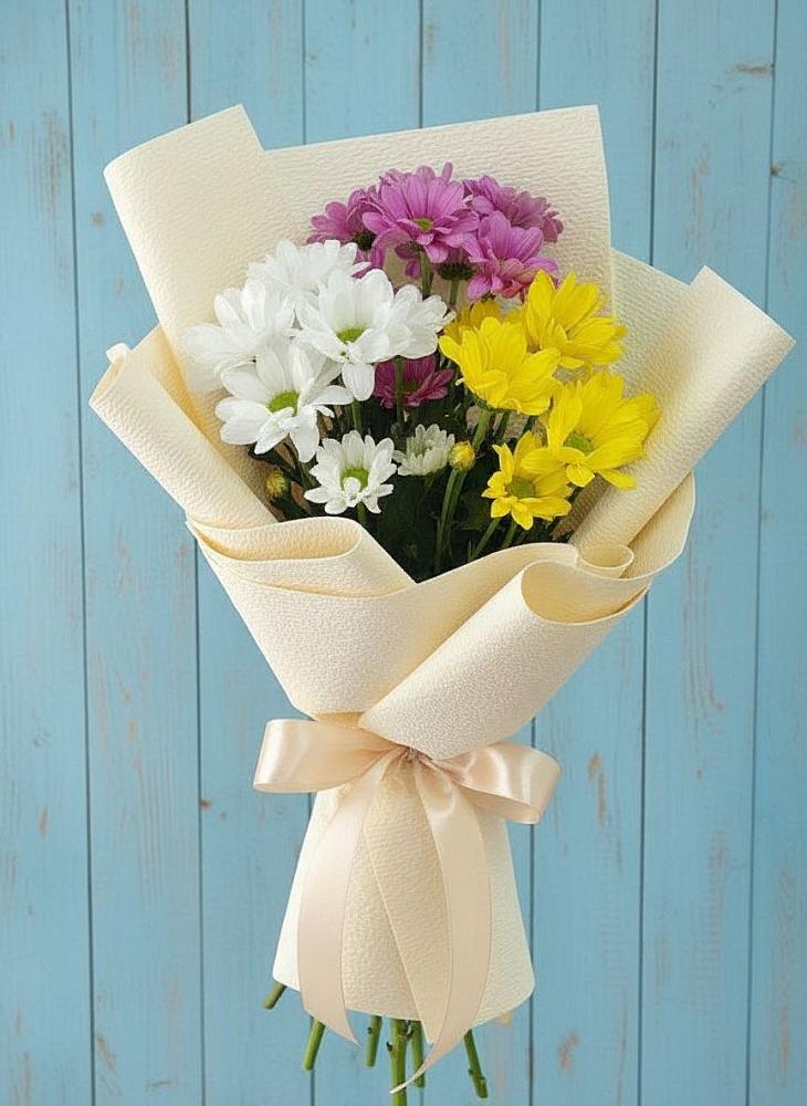 Букет цветов из: Хризантемы в Гидроторфе