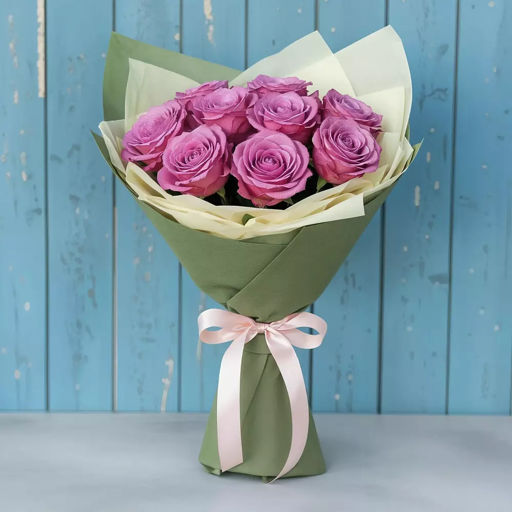 Букет Розы Фёрст Леди в Гидроторфе