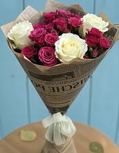 Букет цветов из:  Розы в Гидроторфе