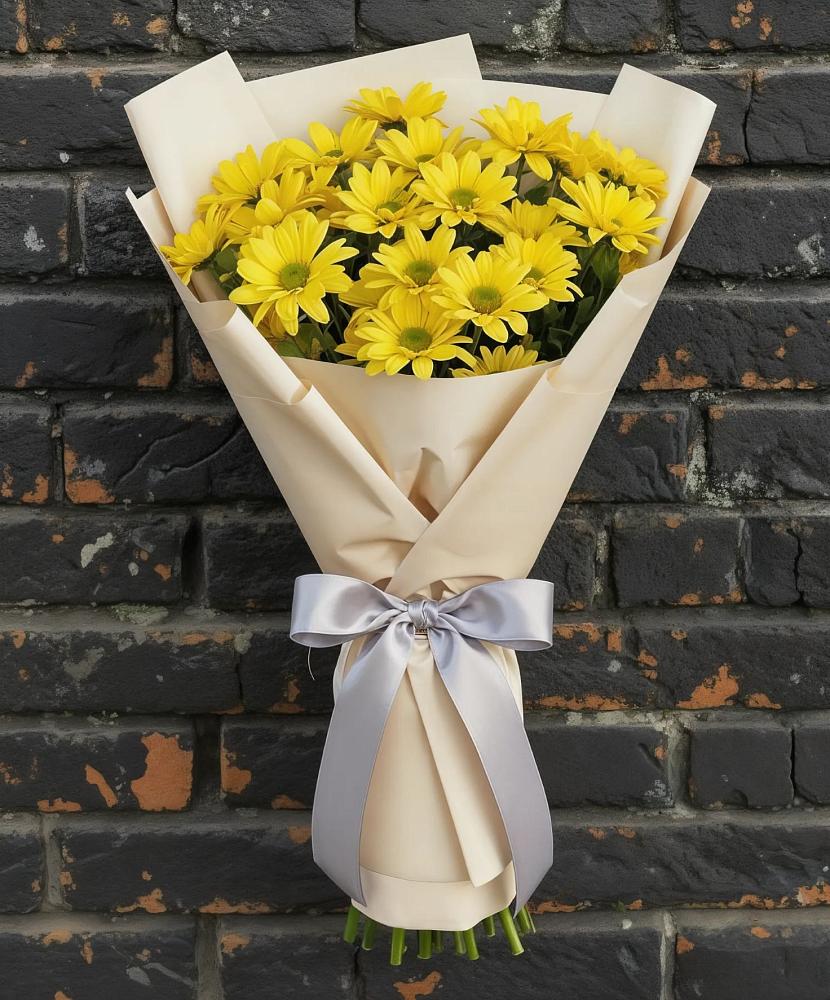 Букет цветов из: Хризантемы в Гидроторфе