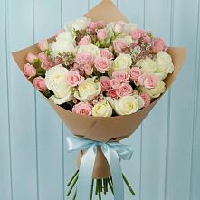 Букет цветов из:  Розы в Гидроторфе